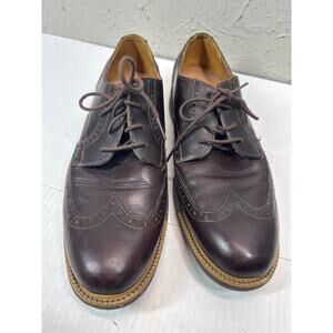 Cole Haan Grand OS Wingtip Oxford Mens Brown Leather Dress Shoe Casual Size 10